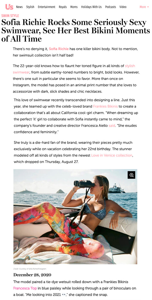 Sofia Richie Snorkels in Sexy Bikini ...