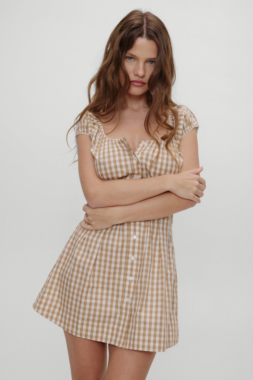 x BELLA HADID Mustang Mini Dress  Rodeo Gingham