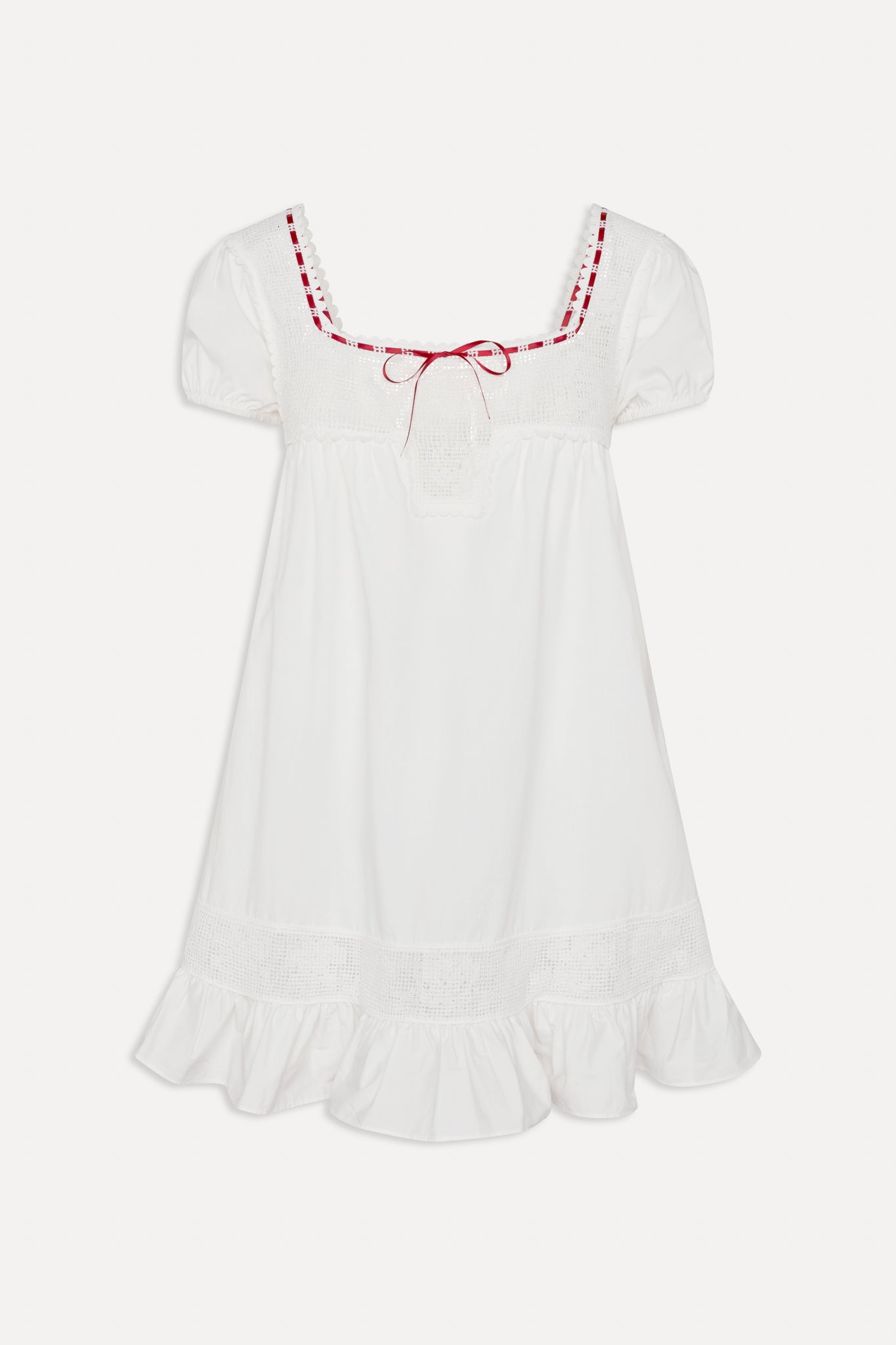 x BELLA HADID Western Poplin Mini Dress  White