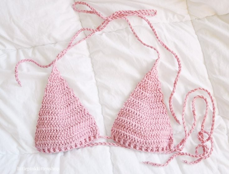 How to crochet a bikini top